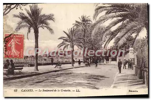 Cartes postales Cannes Le Boulevard de la Croisette