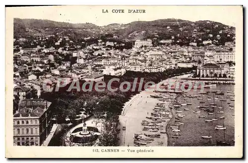 Cartes postales Cannes Vue generale