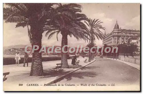 Cartes postales Cannes Promenade de la Croisette