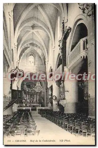 Cartes postales Grasse Nef de la Cathedrale