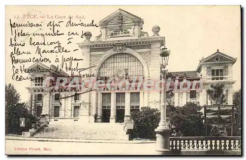 Cartes postales Nice La Gare du Sud