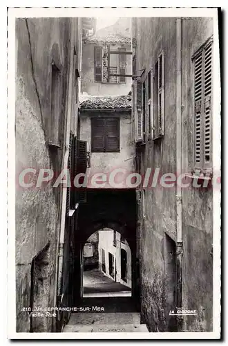 Cartes postales Villefranche sur mer vieille rue