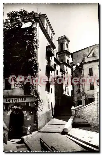 Cartes postales Nice Un coin de la vieille Ville La rue Saint Augistin et le clocher de l'Eglise Saint Augustin