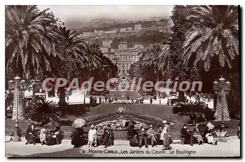 Cartes postales Monte Carlo Les Jardins du Casino Le Bolingrin