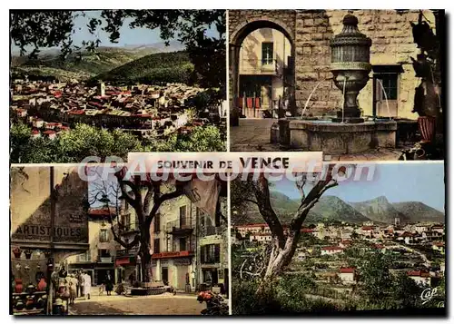 Moderne Karte Souvenir de Vence