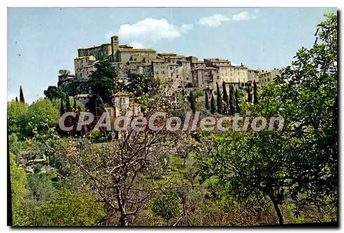 Cartes postales moderne Vues et Paysages de France Un village perche qui surplombe le Var Carros