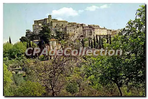 Cartes postales moderne Vues et Paysages de France Un village perche qui surplombe le Var Carros