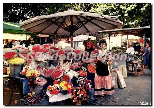 Cartes postales moderne La Cote d'Azur French Riveira March� aux fleurs