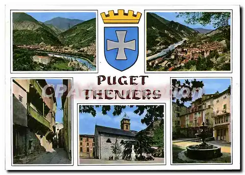 Cartes postales moderne Paysages de France Puget Theniers Alpes Maritimes