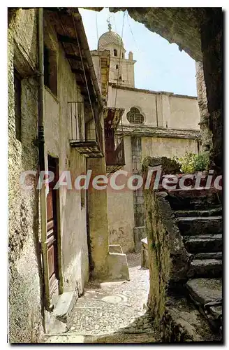 Moderne Karte Tende Alpes Maritimes une rue Pittiresque du vieux bourg