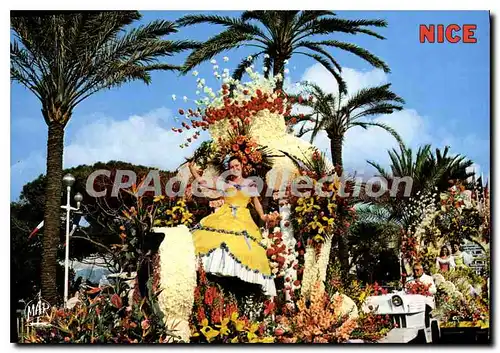 Cartes postales moderne la Cote d'Azur en Fete Nice Bataille de Fleurs