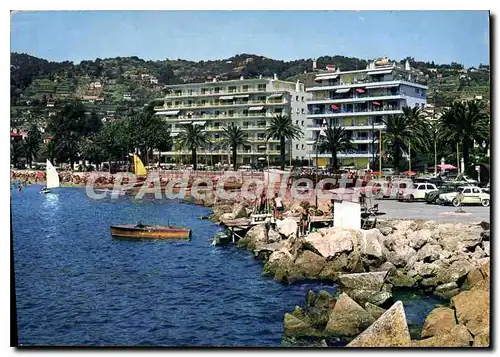 Moderne Karte La Cote d'Azur Golfe Juan un coin de Port