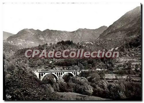 Cartes postales moderne Boulene Vesubie A M station et Cure d'Air vue sur la valle de la Vesubie dans le fond la Bollen