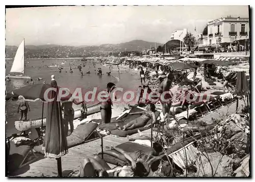 Cartes postales moderne Juan les Pins la plage et la Promenade