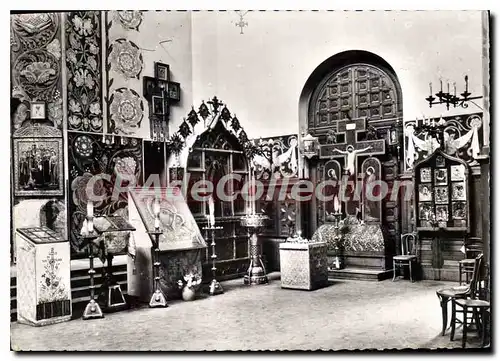 Cartes postales moderne Russe de Nice Cathedrale Orthodoxe Russe de Nice Cote droit Golgotha et Notre Dame de Kazan