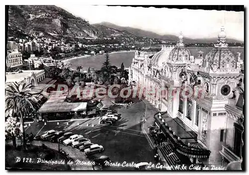 Cartes postales moderne Monte Carlo Principale de Monace le Casino et le Cafe de Paris