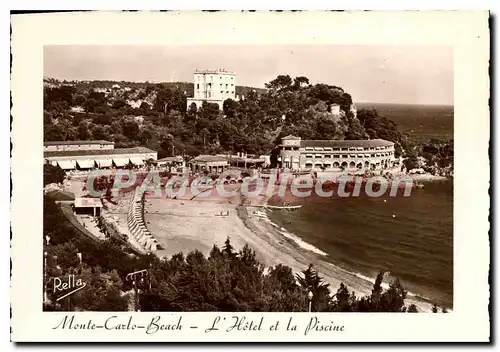 Cartes postales moderne Monte Carlo Beach L'Hotel et la Picsine