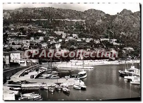 Cartes postales moderne Beaulieu sur Mer Le Port La Ville Au fond la moyenne corniche