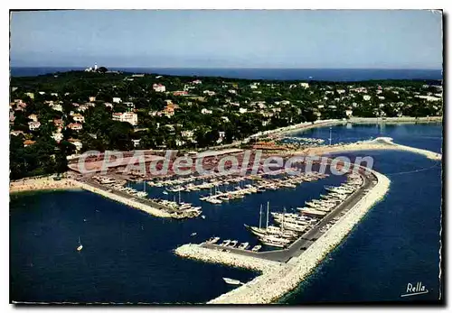 Moderne Karte Juan les Pins Cap d'Antibes La Cote d'Azur Le port Gallice