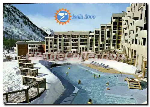 Cartes postales moderne Isola 2000 Cote d'Azur French Riviera Alpes Maritimes Pistes de 1800 a 2500 m Neige Ski Soleil