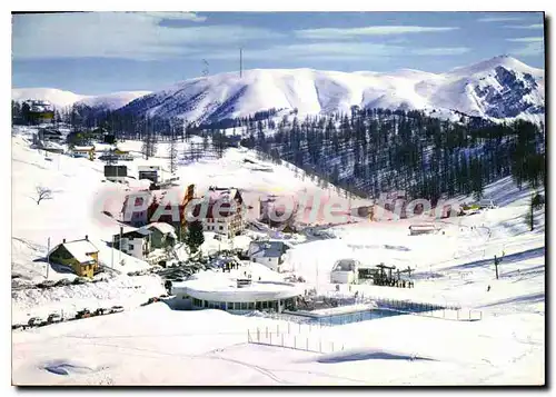 Cartes postales moderne Valberg (Alp Mar) Alt 1700 m Station ete hiver La Piscine sous la neige