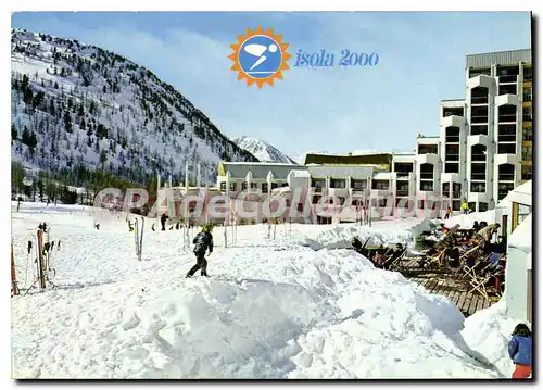 Cartes postales moderne Isola 2000 Cote d'Azur French Riviera Alpes Maritimes Pistes de 1800 a 2500 m Neige Ski Soleil