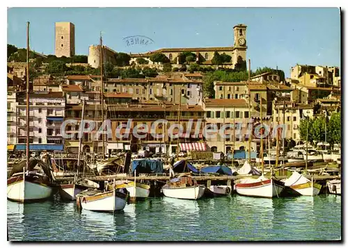 Moderne Karte Cannes Un coin du Port le Quai St Pierre et le Suquet