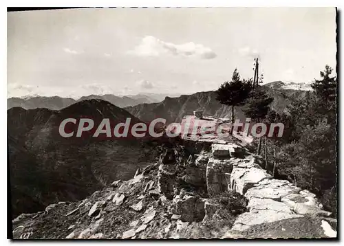 Cartes postales moderne Peira Cava (alt 1500 m) La Table d'Orientastion et la Chaine des Alpes