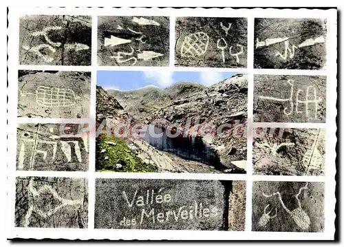 Cartes postales moderne Environs de Tende (Alpes Maritimes) La Vallee des Merveilles Gravures Prehistoriques