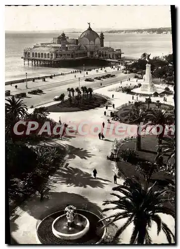 Moderne Karte Nice La Cote d'Azur Un coin des Jardins Albert Ier