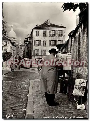 Moderne Karte Paris Le Sacre Coeur de Montmartre