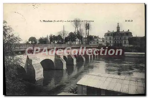 Cartes postales Meulan (S et O) Le petit Pont et l'Hospice