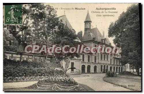 Ansichtskarte AK Environ de Meulan Aubergenville Chateau de la Garenne (face interieure)