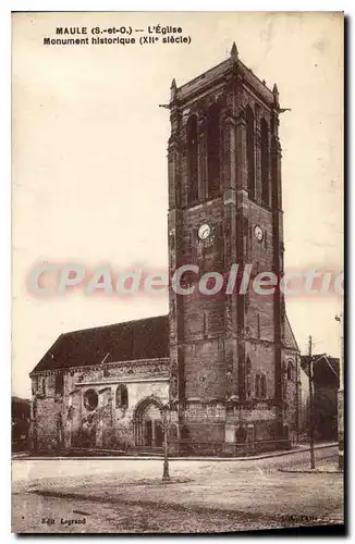 Cartes postales Maule (S et O) L'Eglise Monument historique