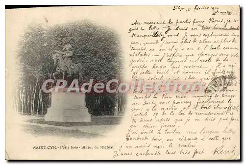 Cartes postales Cyr Saint Cyr Petit bois Statue de Kleber