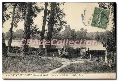 Cartes postales Rosny sur Seine (Seine et Oise) Vue sur la Seine