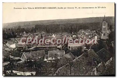 Cartes postales Montfort l'Amaury Panorama de la Ville de Montfort l'Amaury fondee par Amaury Ier au commencemen