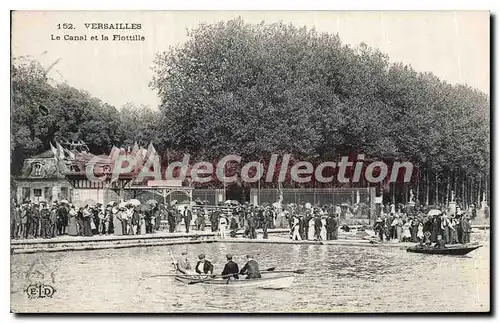 Cartes postales Versailles Le Canal et la Flottille