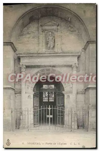 Cartes postales Orgeval Porte de l'Eglise