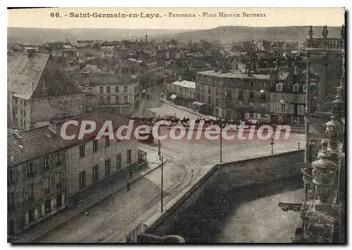 Cartes postales St Germain en Laye Panorama Place Maurice Berteaux