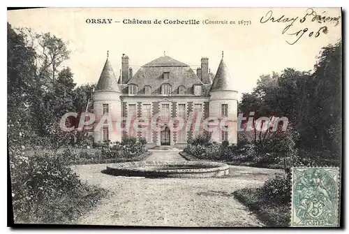 Cartes postales Orsay Chateau de Corbeville(construit en 1677) 5 decembre 1906