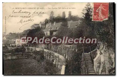 Cartes postales Montfort L'Amaury (S et O) Les Pouliess XIe siecle et les tours