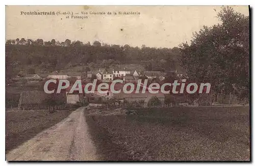 Ansichtskarte AK Pontchartrain (S et O) Vue Generale de la Richarderie et Potencon