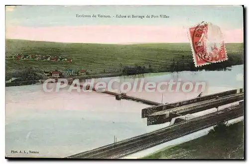 Cartes postales Environs de Vernon Ecluse et Barrage de Port Villez