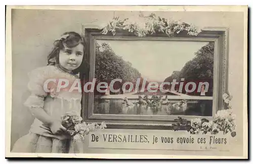 Cartes postales Versailles Je vous envoie ces Fleurs