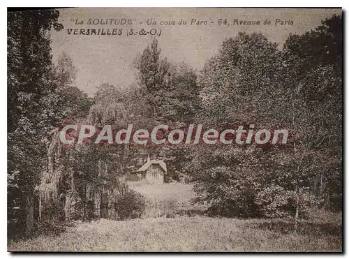Cartes postales Versailles (S et O) La Solitude Un coin du Parc Avenu de Paris