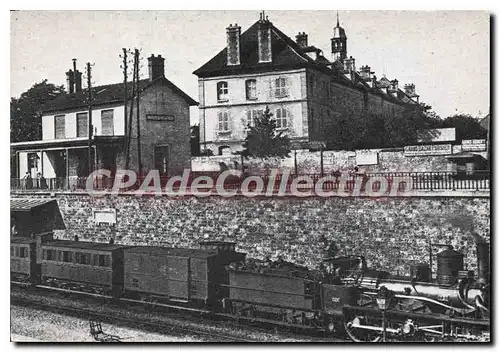 Moderne Karte Mantes Cercle ouest Parisien d'Etudes Ferroviaires Serie Banlieue Ouest ancienne En gare de Man