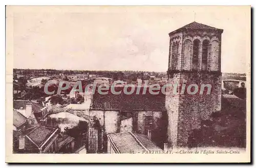 Cartes postales Parthenay Clocber de l'Eglise Sainte Croix
