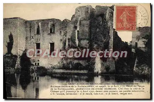 Cartes postales Saint Aubin de Baubigne (Deux Sevre) La Durbeliere Niort Le Donjon