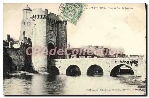 Cartes postales Parthenay Tour et Pont St Jacques